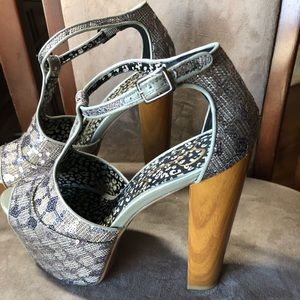 Sandal Ultra Chunky Wooden Platform 6’ inch